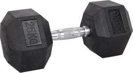 Šešiakampiai hanteliai INSPORTLINE Hexsteel 25kg