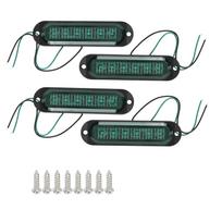 4 vnt. 6 LED automobilio žibintai, IP65 atsparūs vandeniui, 90 lm sunkvežimio žibintai, saugus vairavimas, sunkvežimio ženklas, lempa, 12–24 V, žalias žalia