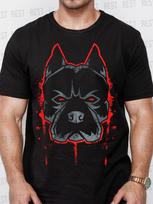 Pitbull Print T-shirt Men's Oversized Short Sleeve Heavy Cotton High Quality Comfortable Tee Streetwear Male Female Clothing 4XL