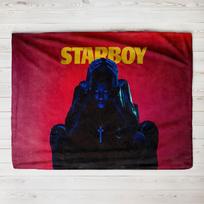 The Weeknd Albumo viršelis Starboy Skubėk Rytoj Antklodė Flanelinė antklodė Mėtymo antklodės Lovai sofai Itin minkštas miegamojo pledas 75x90cm black