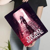 Dead Space Game Poster Metal Wall Art Horror SciFi Decor for Gamers Room Decorations 20x30cm（7.8x11.8inch） white