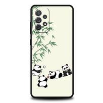 Cartoon panda Phone Case For Samsung Galaxy A15 A13 A51 A71 A41 A31 A21S A03S A05 A35 A32 A55 A23 A25 A33 A53 A73 5G Cover Galaxy A21s gray
