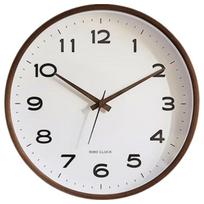 Modernus minimalistinis vientiso medžio tylus sieninis laikrodis gray