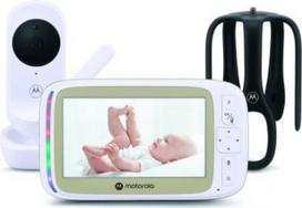 Motorola 5.0” Wi-Fi Video Baby Monitor with Stargrip Crib Mount | VM45 Connect | White 5055374717837 | 5055374717837