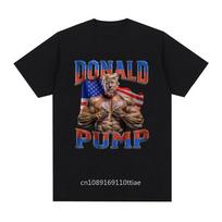 Donaldas Pumpas Dovanų Mėmė T-shirt Juokingi Rinkimai Sporto Salė Grafika unisex Marškinėliai Vyrai Moterys Mada Retro Aukštos Kokybės Medvilnė unisex Marškinėlis Streetwear 5XL įvairiaspalvis