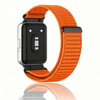 For Samsung Galaxy Fit 3 Metal+Nylon Strap for Samsung Fit3 Smart Watch Accessories Wristband for Fit 3 SM-R390 Bracelet Belt For Galaxy Fit 3 oranžinė