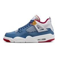 Air Jordan 4 Retro GS Messy Room Vaikų sportbačiai Mėlyni Prancūziškai mėlyni Balti DR6952-400 35.5 white