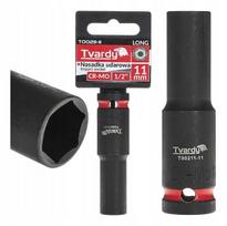 Tvardy gili triecienmuciņa 1/2" 6PT T00211-11, 11mm, pailginta, 1/2" kvadratinė, CR-MO plienas, tikslus pritaikymas