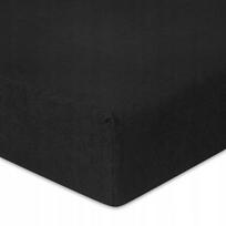 Paklode su guma frotte 140x200 cm juoda