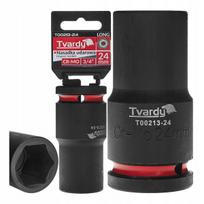 Tvardy gili triecienmuciņa 3/4" 6PT T00213-24, 24mm, 3/4" kvadratinė pavaros, pailga, CR-MO plienas