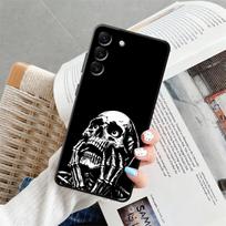 Skeletas dėklas Samsung Galaxy A73 A51 A53 A17 A52 A36 A55 A06 A05 A25 A16 A23 A57 A15 A37 Telefonui A70 A41 A13 A50 A12 Galaxy A70 white