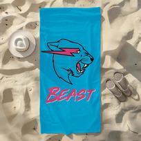 Hot M-Mr Beast Towel For Swim Yoga Gym Quick Drying Soft and skin-friendly Beach Towels All-Season 70cm×140cm