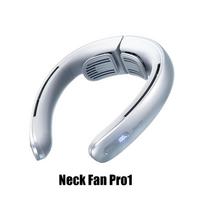 JISULIFE Portable Neck Fan Pro1 100-Speed LED Display 5000mAh Rechargeable Personal Mini Hands-Free USB Battery-Powered Wearable