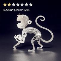 3D Dėlionė Animacinis Beždžionėlė Metalo Modelio Rinkinys Suaugusiems Mechaniniai Gyvūnai Zodiako Beždžionė Dėlionės „pasidaryk pats“ Surinkimo Dovana white