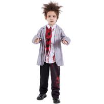 Gray Vampire School Uniform Halloween Costume for Boys Small gray