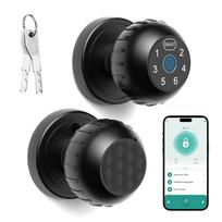 Fingerprint Bluetooth APP Control Electronic Anti-theft Lock Auto Lock Home & Office Security Smart Handle Door Lock 4 in 1