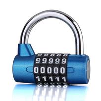 Oversized 5-Digit Combination Padlock for Gym Locker Cabinet or Toolbox mėlyna