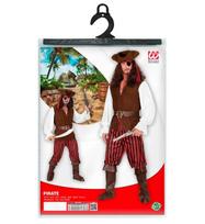 „PIRATAS“ (marškinėliai su liemene, kelnėmis, diržu, batų užvalkalais, galvos juosta, kepure, akių raiščiu)