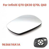 Car Mirror Glass w/ Backing Heated Right Side RH For Infiniti Q70 QX30 Q70L Q60 white