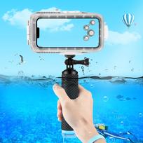 PU868B Floating Handle Grip Waterproof Selfie Stick with 1Celsius4in Adapter & Wrist Strap Compatible with     12Celsius11Celsius10Celsiu