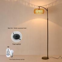 Nordic Style Dimmable Floor Lamp with Marble Base beige