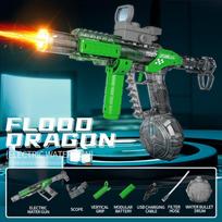Long Range Shooting Electric Water Gun Toys Children Automatic Sensor Muzzle Flame Squirt Gun Kids Summer Beach Pool Party Toy gray