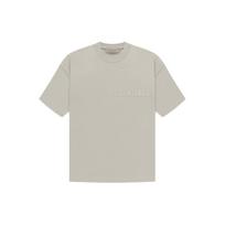 Fear of God Essentials Essentials Short Sleeve Tee With Silicone Logo Print Men Tops Seal-Grey FOG-SS23-059 XL white