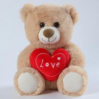 Mielas Hug Širdies Meškiukas Lėlė Pliušinis Žaislas Meilės Šuniukas Šuo Hug Meškiukas Lėlė Mergaitė Raminanti Lėlė 30cm beige
