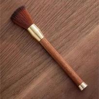 Newcomer Discount: Wooden Handle Coffee Grinder Cleaning Brush - Soft, Non-Shedding Bristles brown