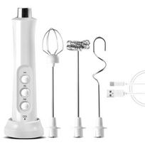 Electric Milk Frother Handheld High Efficiency Rechargeable 3 Leves Adjustable Foam Maker balta
