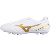 Mizuno Folgado AG Guminiai trumpi dygliukai Dirbtinės dangos Neslystantys Atsparūs dilimui Futbolo bateliai Unisex Balti Auksiniai sportbačiai P1GA249407 41