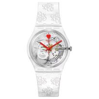 SWATCH Unisex 34mm Skeleton Watch SO28Z129 SO28Z129 Skeleton Dial white