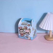 20pcs For Labubu Party Handheld Box Festival Cartoon Gift Box mėlyna