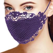 Charming Stylish Brief Solid Lace Mouth Mask Fashion Women's Face Mask Mouth Mask