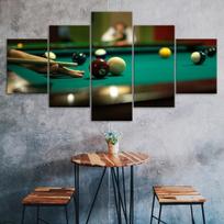 Biliardo kamuoliai Drobė 5 dalių Penkių panelių Sienos spaudinys Modernaus meno Plakatas Paveikslas Namų dekoras Dovana Jam Jai 30X40 30X60 30X80CM blue