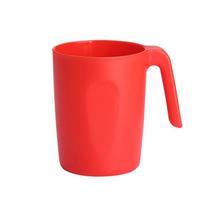Neužmušamas plastikinis puodelis su rankena šeimai ir vaikams. Tinka lauko iškyloms ir stovyklavimui. A1 red