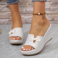 Sexy Punk High Heels Sandals Women  Shoes Platform Satin Black Wedge Heeled Party Fetish Wedding Shoes Ladies 35 balta