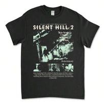 Naujas Silent Hill 2 Juodas Unisex Marškinėliai Siaubo Išgyvenimo Žaidimai Konami S gray