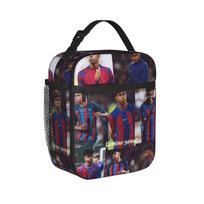 Numner 19 Lamine Y-Yamal Insulated Lunch Bags Cooler Bag Lunch Container Football Soccer Tote Lunch Box for Men Women Outdoor One Size black