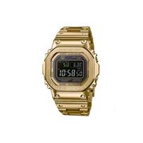 G-Shock Metalinis kvadratinis B5000 Dovanų dėžutė IP dengtas LCD ekranas Atsparus smūgiams Atsparus vandeniui Saulės energija varomas Nerūdijančio plieno apyrankė Vyriški laikrodžiai GMW-B5000GD-9PRT Gold Logo Commemoration Watch Box beige