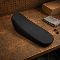 Motorcycle Seat Cushion Padded Motorbike Contoured Saddle Pad Light Bee Smooth