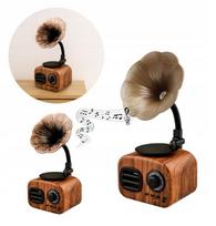 Bluetooth gramofonas nešiojamas retro belaidis garsiakalbis unikali dekoracija