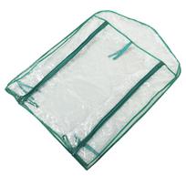 Šiltnamio keičiama danga Skaidri PVC 69x49x92cm Mini augalų danga 2 pakopų lentynoms white