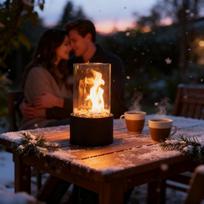 Smokeless Ethanol Tabletop Fire Pit Portable Indoor Outdoor Fireplace