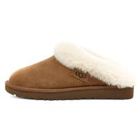 UGG pliušiniu pamušalu, patogios, lengvos šlepetės-mules, guminis padas, atsparios kvapams, antibakterinės, uždaru priekiu, moteriškos 1115134-CHE 38