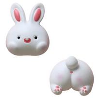 Cartoon Animal Head and Tail Refrigerator Sticker Magnet Elephant Bunny Hedgehog Refrigerator Decoration Po Wall Toy Gift