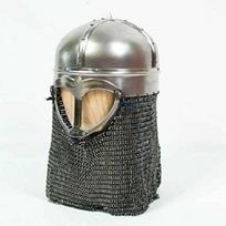 Plieninis viduramžių Roa Bascinet šalmas 18 gauge riterio vikingo šalmas gray