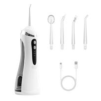 Electric oral irrigator 3 Cleaning Modes USB Rechargeable Waterproof IP65 Oral Irrigator 4 Nozzles Portable Dental Irrigators