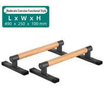 Adjustable Wooden Calisthenics Push-up Bars blue
