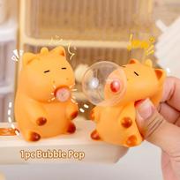 Capybara Cartoon Squishy Stress Easing Toys Squeeze Relax Fidget Vent Toys Kapibala Stress Ball Novelty Party Gift Desktop Decoration